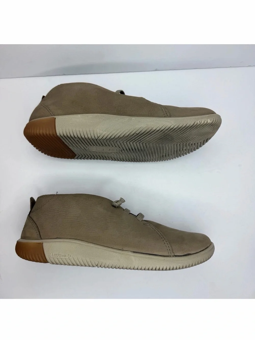 KEEN KNX Chukka Boots, Mens Sz 8.5 No-Tie Elastic Lace Shoes, Preferred Leather